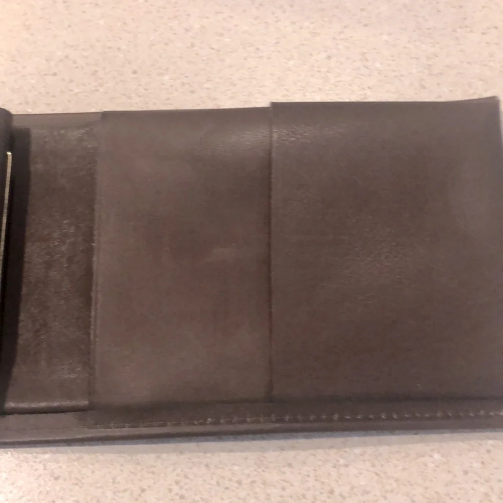 VINTAGE AMITY CASHMERE CALFSKIN BILLFOLD BROWN